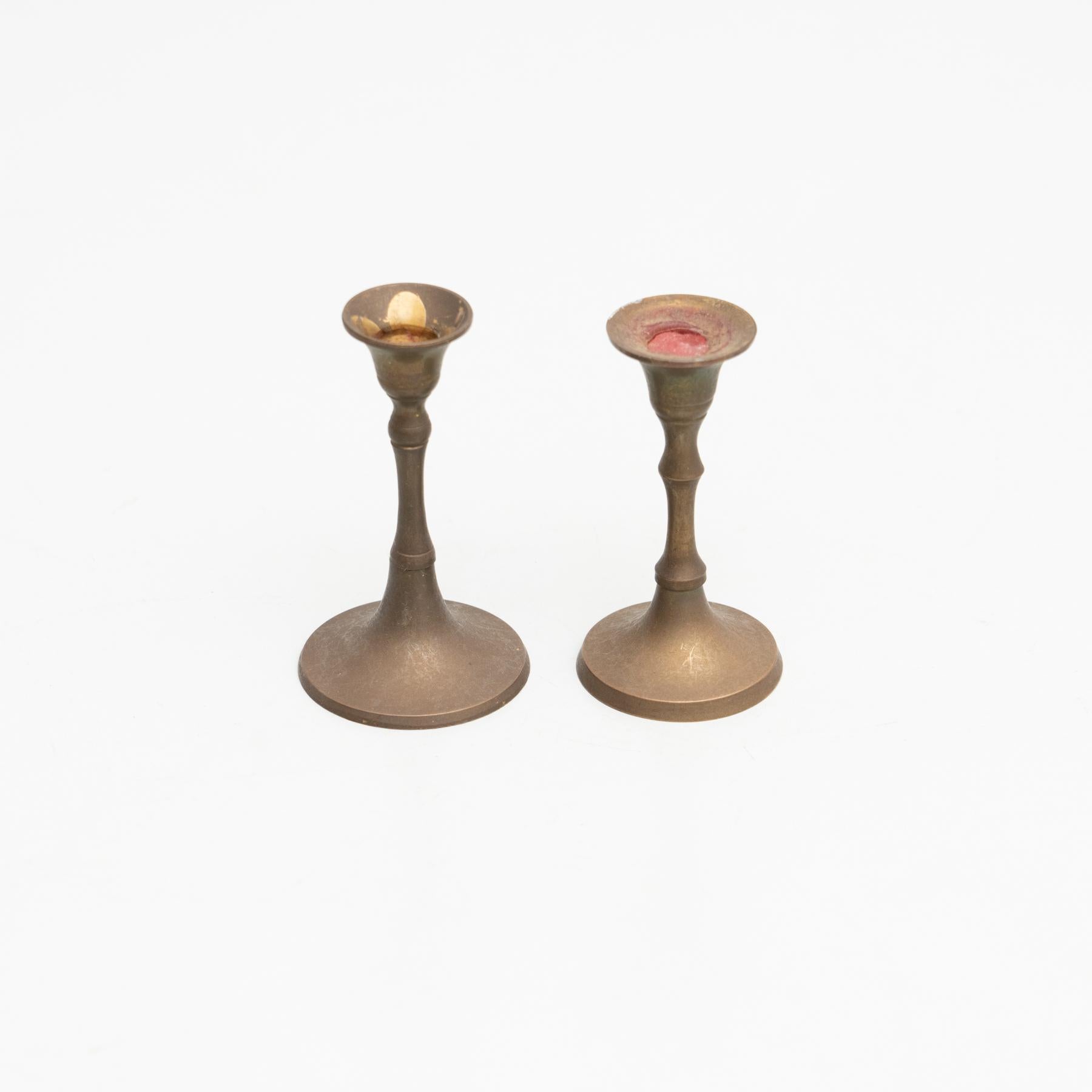Other Set of Two Small Candle Holders, circa 1950