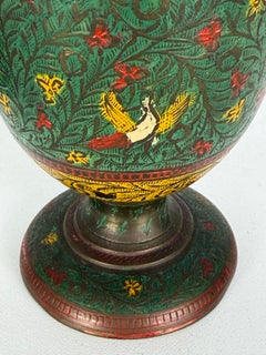 Set of two small Chinese brass and enamel Vases, 1950s