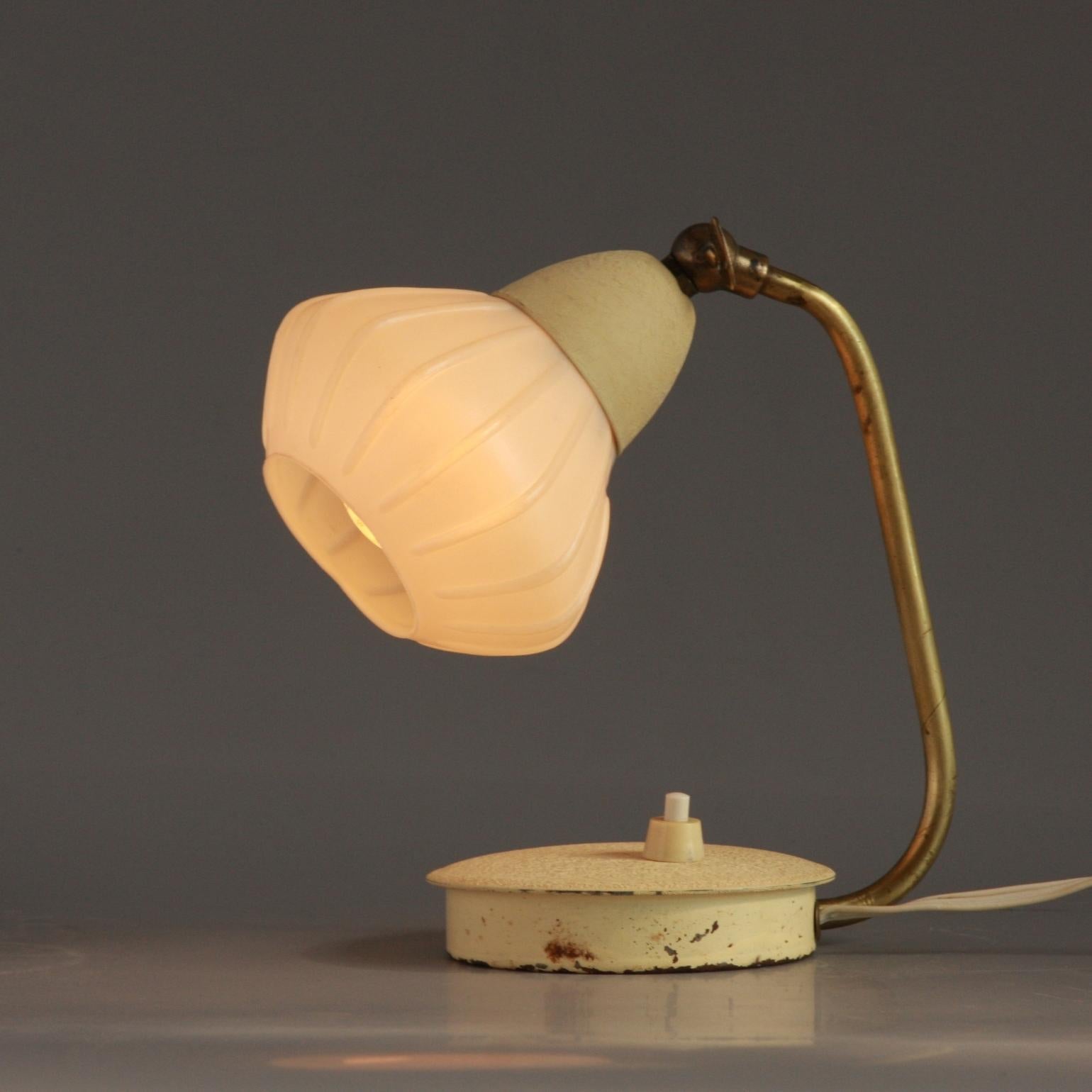 Set of Two Small Cocoon Side Table Lamps from Szarvasi, Hungary, 1960s For Sale 2