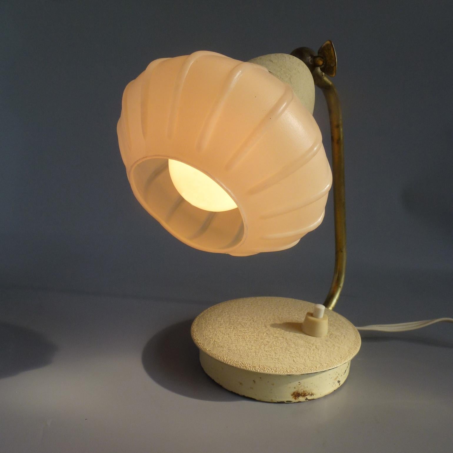 Set of Two Small Cocoon Side Table Lamps from Szarvasi, Hungary, 1960s For Sale 4