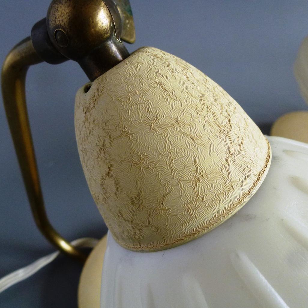 Set of Two Small Cocoon Side Table Lamps from Szarvasi, Hungary, 1960s For Sale 5