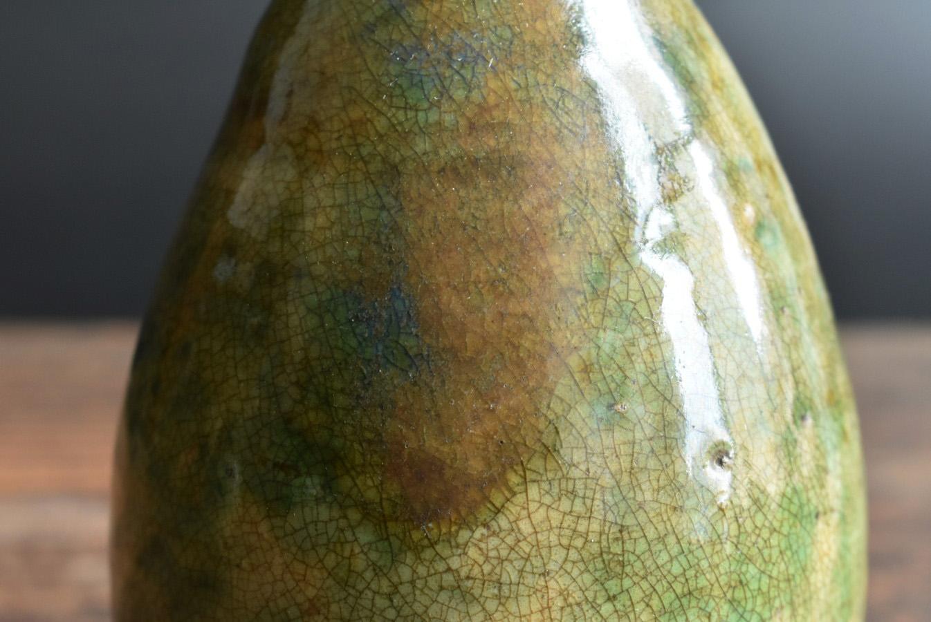 Lote de dos pequeños jarrones de cerámica japonesa antigua/Fabricado en 1804/Mino ware en venta 9