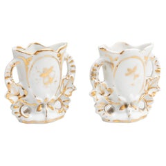 Set of Two Small Late 19th Century Spanish Serves Style Vases