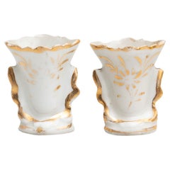 Set of Two Small Late 19th Century Spanish Serves Style Vases