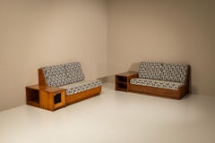 Set of Two Sofa's and Storage Elements by Giuseppe Rivadossi, Italy 1970s