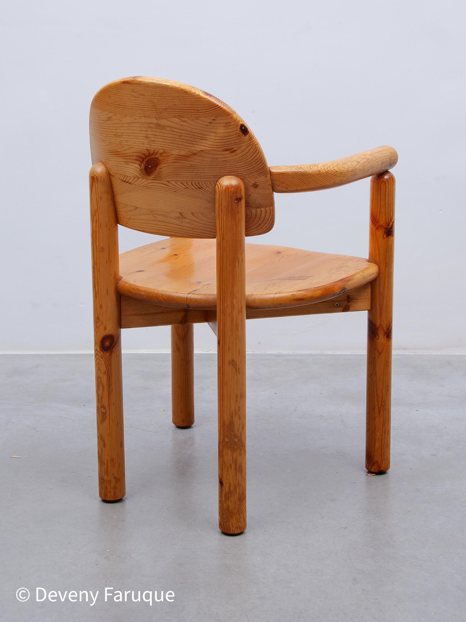 Ensemble de deux fauteuils d'appoint en pin massif de Rainer Daumiller pour Hirtshals, 1970 en vente 2