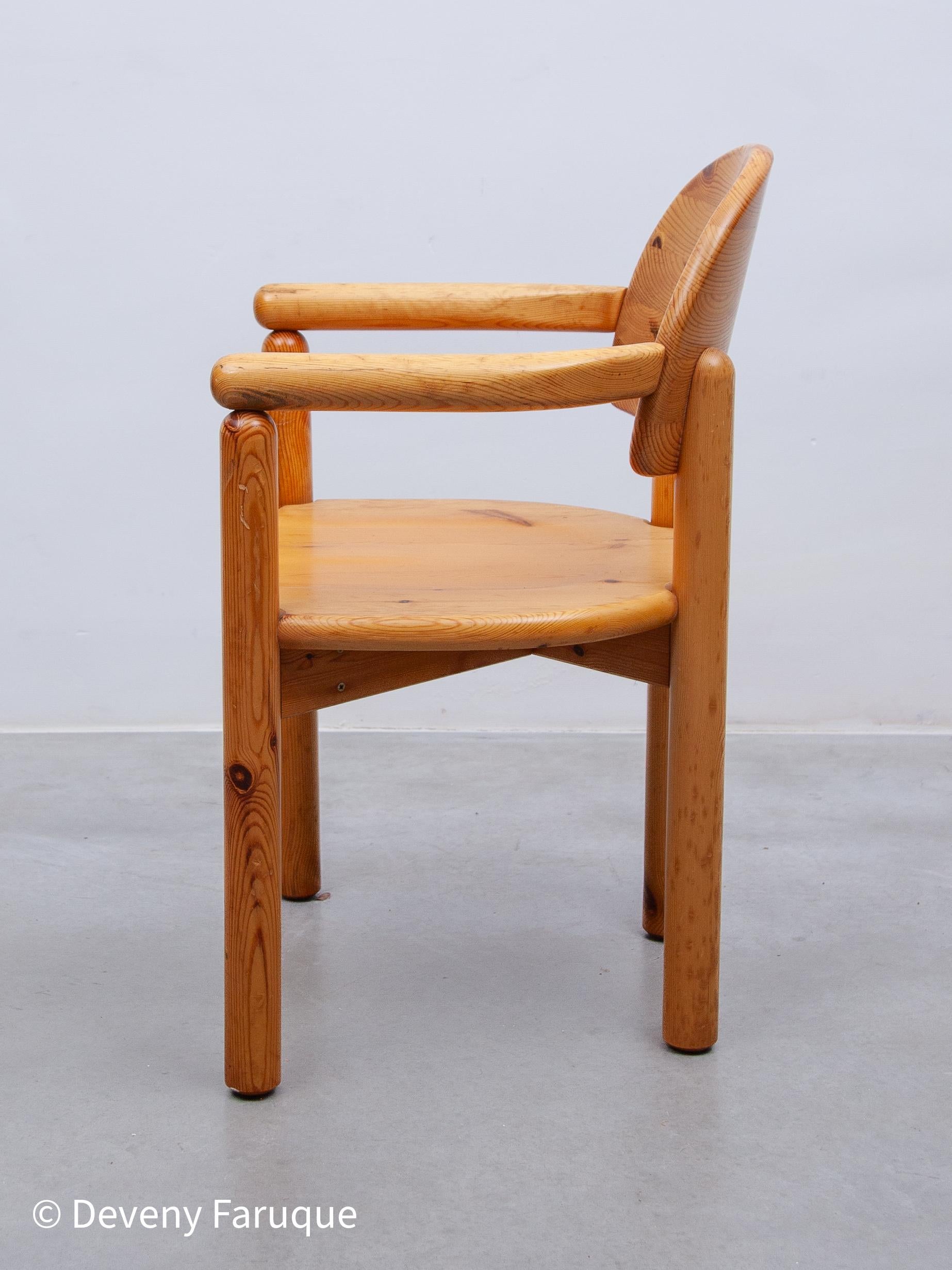 Ensemble de deux fauteuils d'appoint en pin massif de Rainer Daumiller pour Hirtshals, 1970 en vente 6