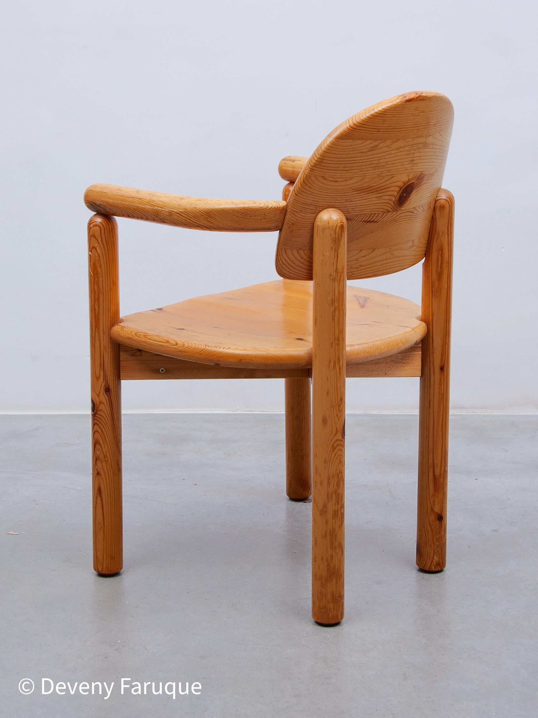 Scandinave moderne Ensemble de deux fauteuils d'appoint en pin massif de Rainer Daumiller pour Hirtshals, 1970 en vente