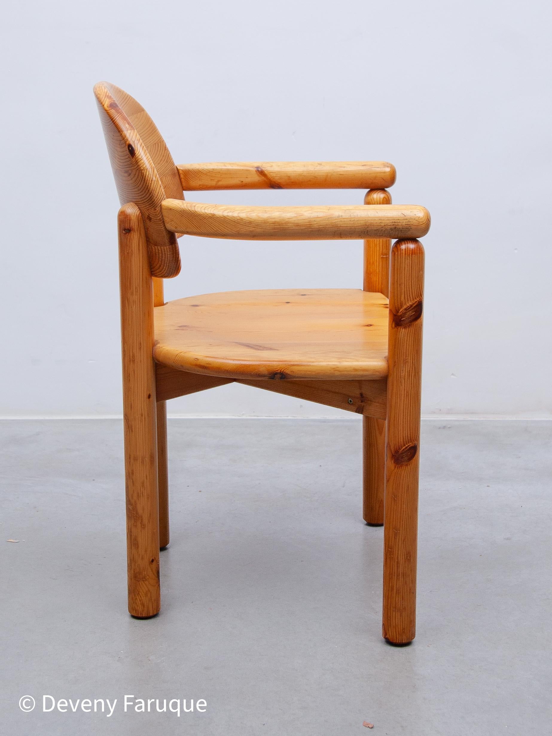 Ensemble de deux fauteuils d'appoint en pin massif de Rainer Daumiller pour Hirtshals, 1970 en vente 1