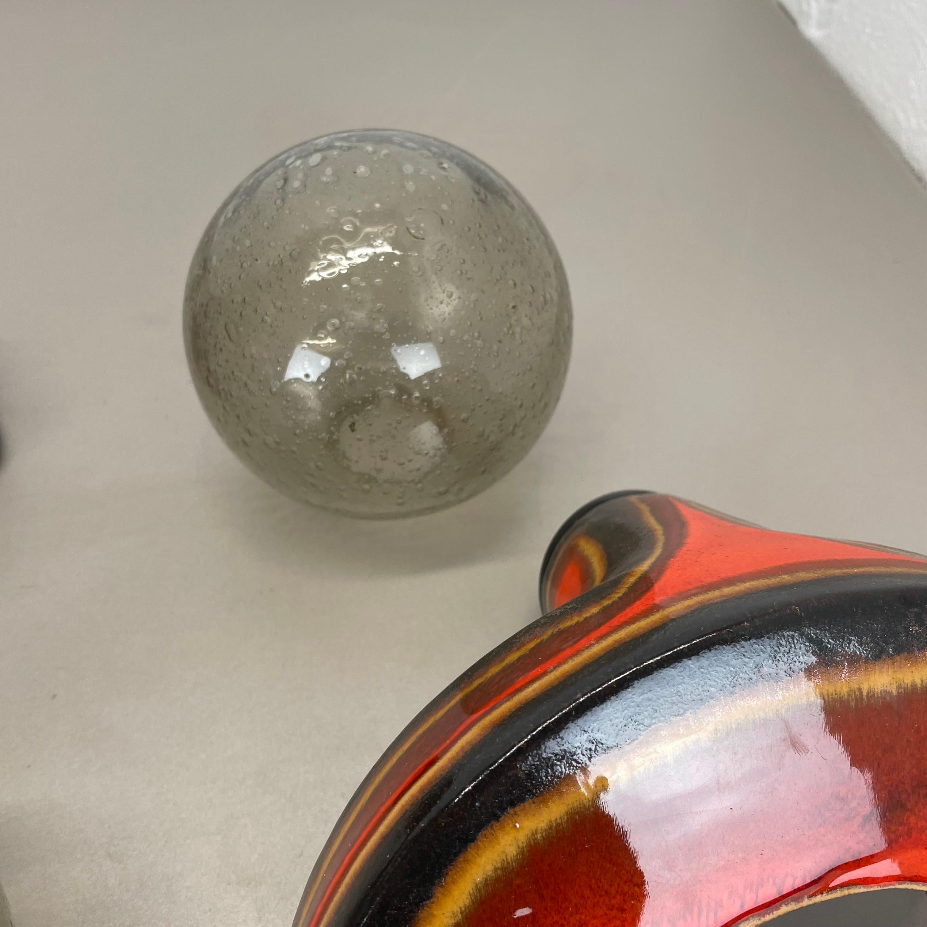 Ensemble de deux appliques en céramique SPACE AGE Fat Lava Lights par Hustadt Lights Allemagne 1970 en vente 7