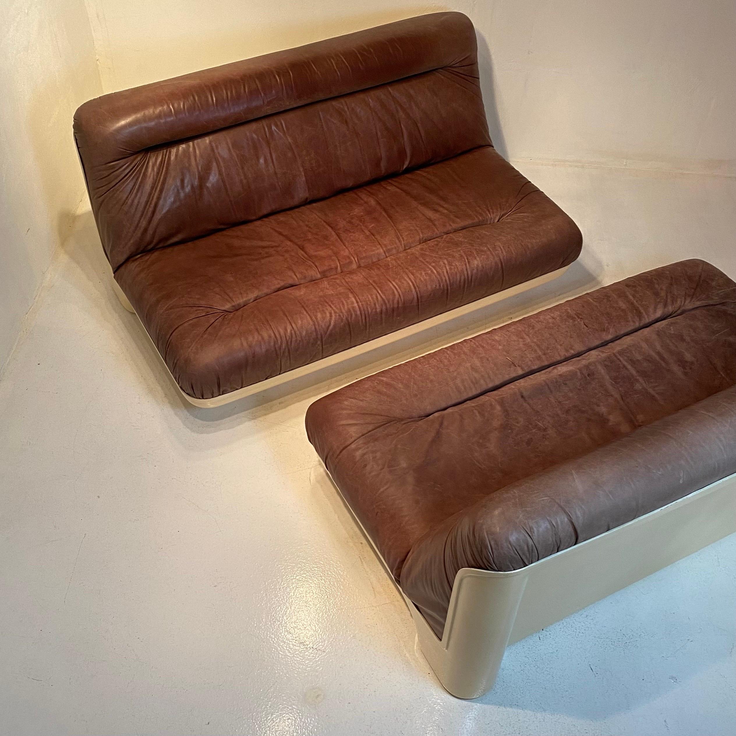Set of Two Space Age Sofas by Gerd Lange for Bernhard Burger, Germany 1970s For Sale 5
