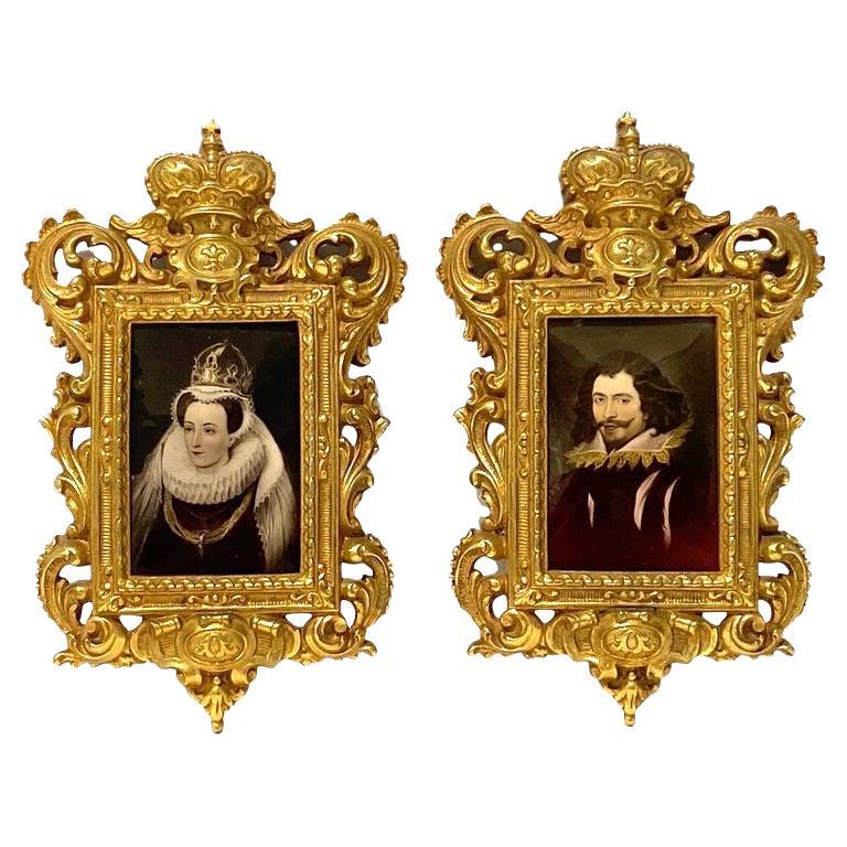 Set of Two Spanish Portraits For Sale