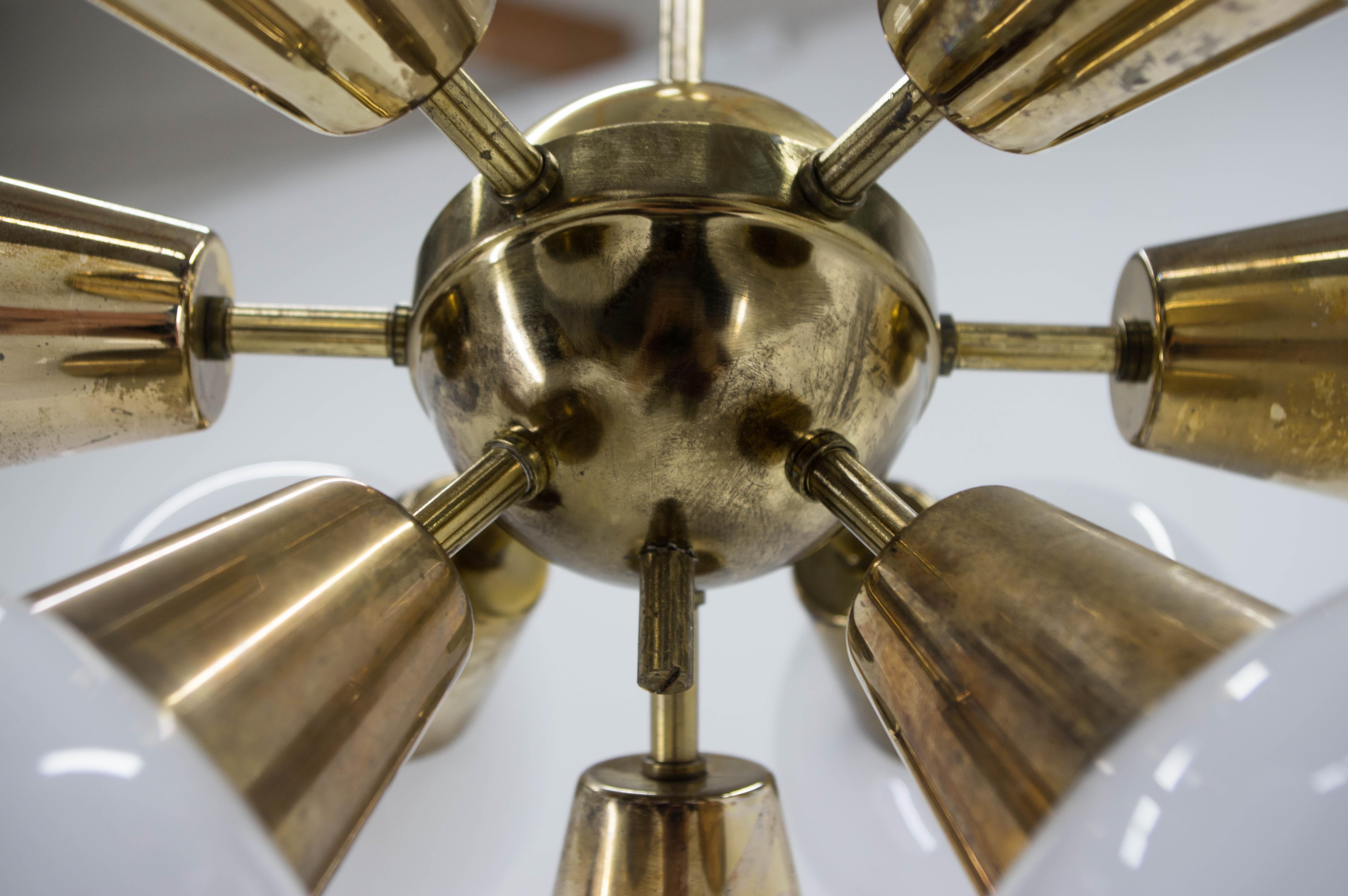 Set di due lampadari Sputnik di Kamenicky Senov, anni '70 in vendita 5