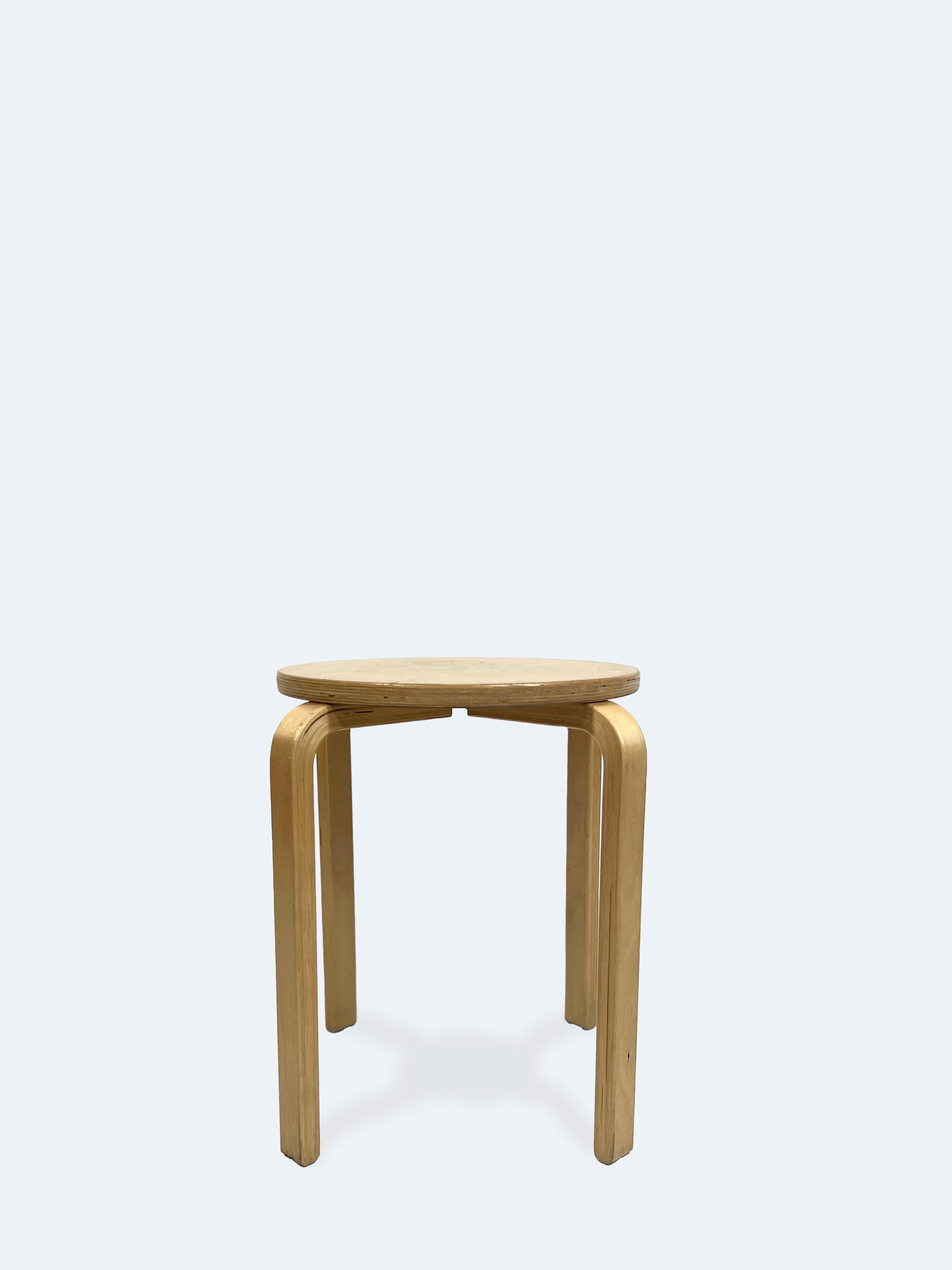 Modern Set of Two  Stackable Stools, Model 