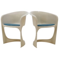 Set of Two Steen Østergaard Plastic Chair for Cado, 1970s