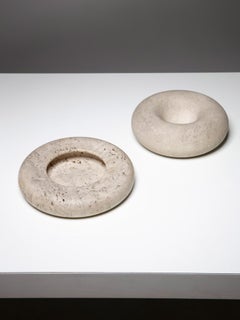 Set of Two Stone Centerpieces by Giusti and Di Rosa for Up&Up
