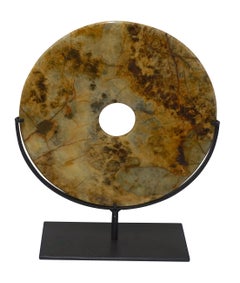Sand, Brown, Black Color Set of Two-Stone Discs, China, Contemporary