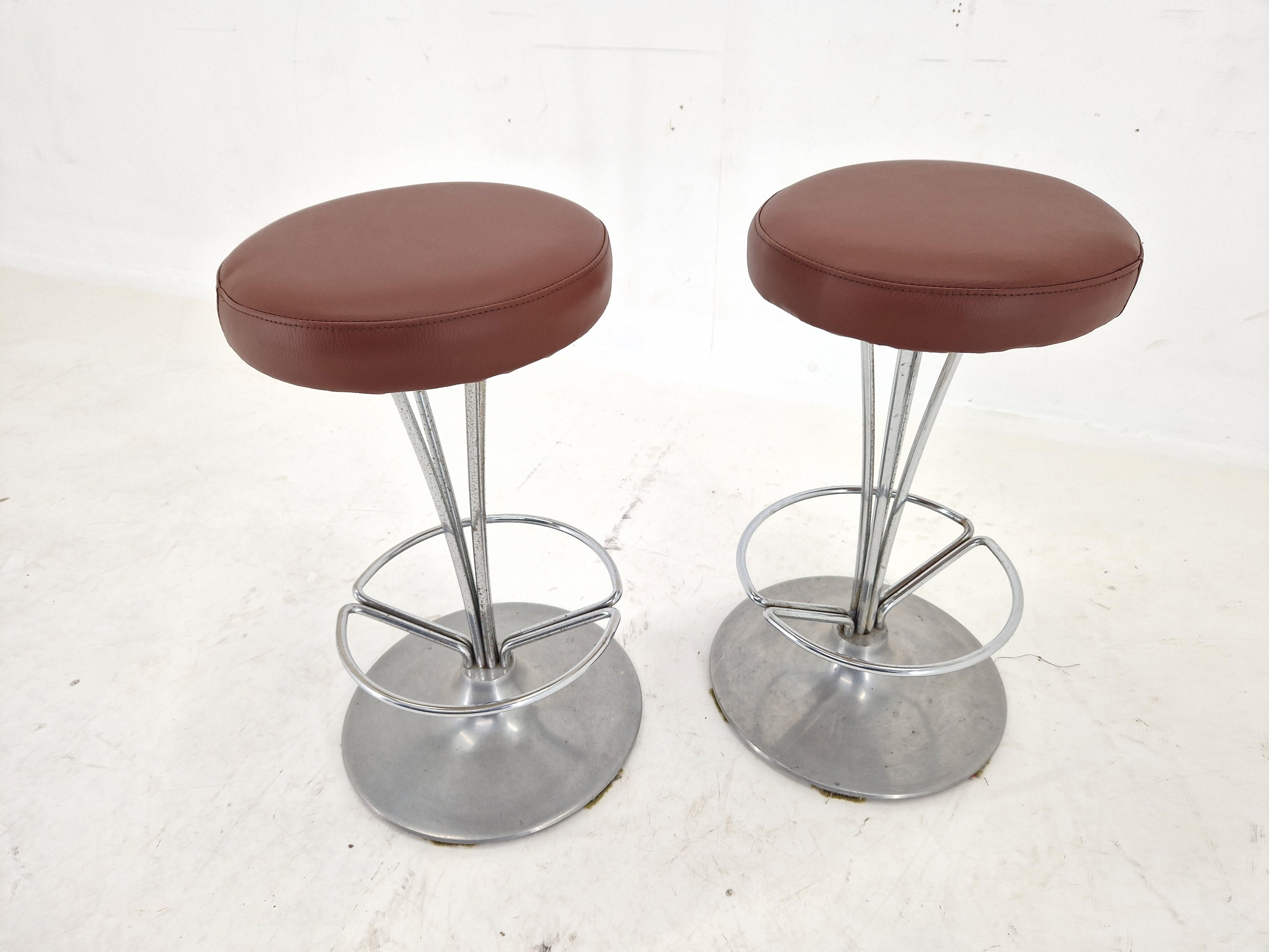 Set of Two Stools by Piet Hein for Fritz Hansen, Denmark, 1960s In Good Condition For Sale In Praha, CZ
