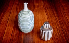 Set of Two Studio Art Pottery by Ahlstrom, California, 1960s
