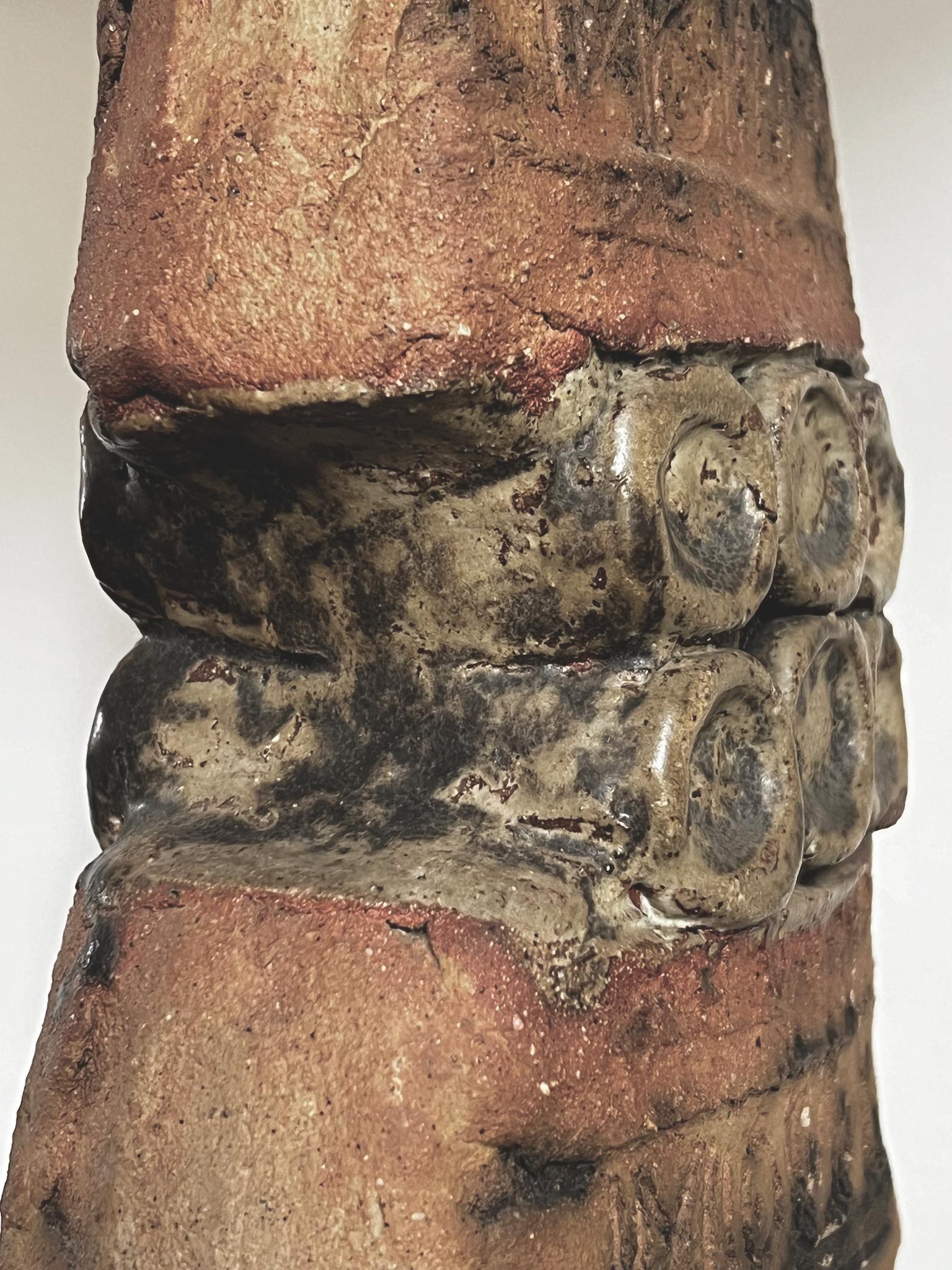 Juego de dos lámparas de cerámica Studio en tonos naturales de Bernard Rooke, Inglaterra en venta 5