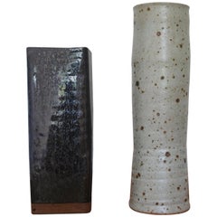 Set of Two Studio Pottery Vases, France, 1960s
