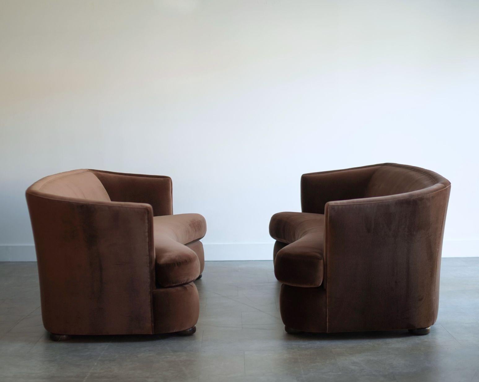 20th Century Set of Two Swedish Cabinet-Maker Sofas, Circa 1960s For Sale