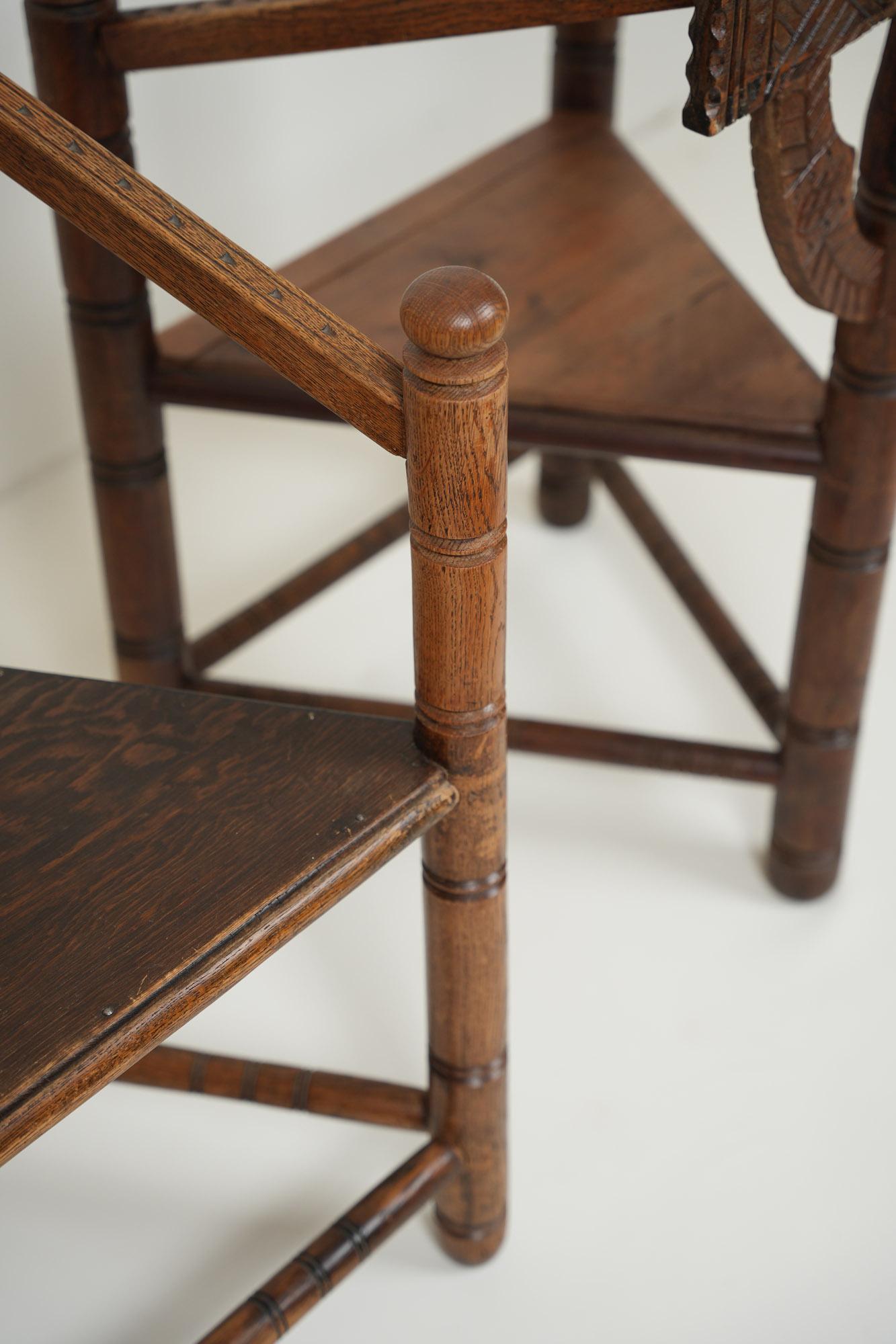 Set of Two Swedish Monk Chair 1930s For Sale 3