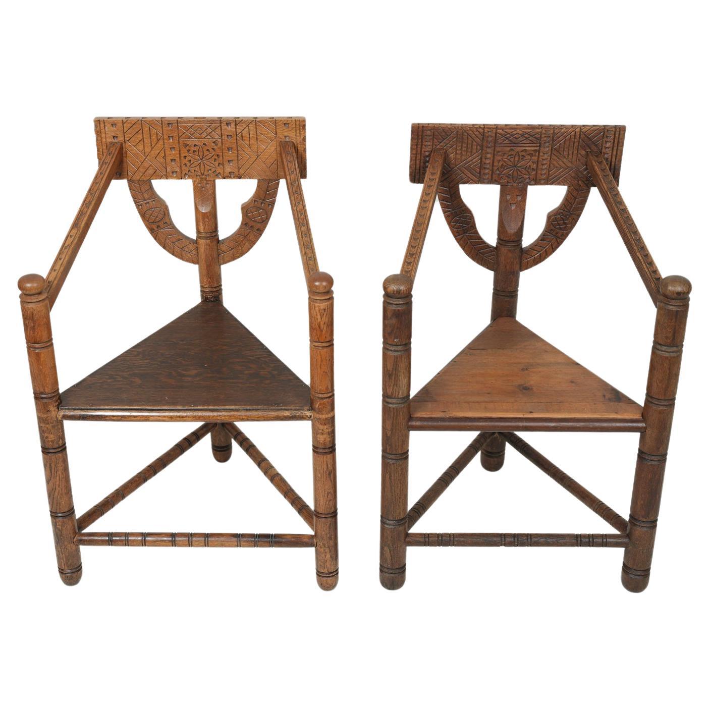 Set of Two Swedish Monk Chair 1930s For Sale