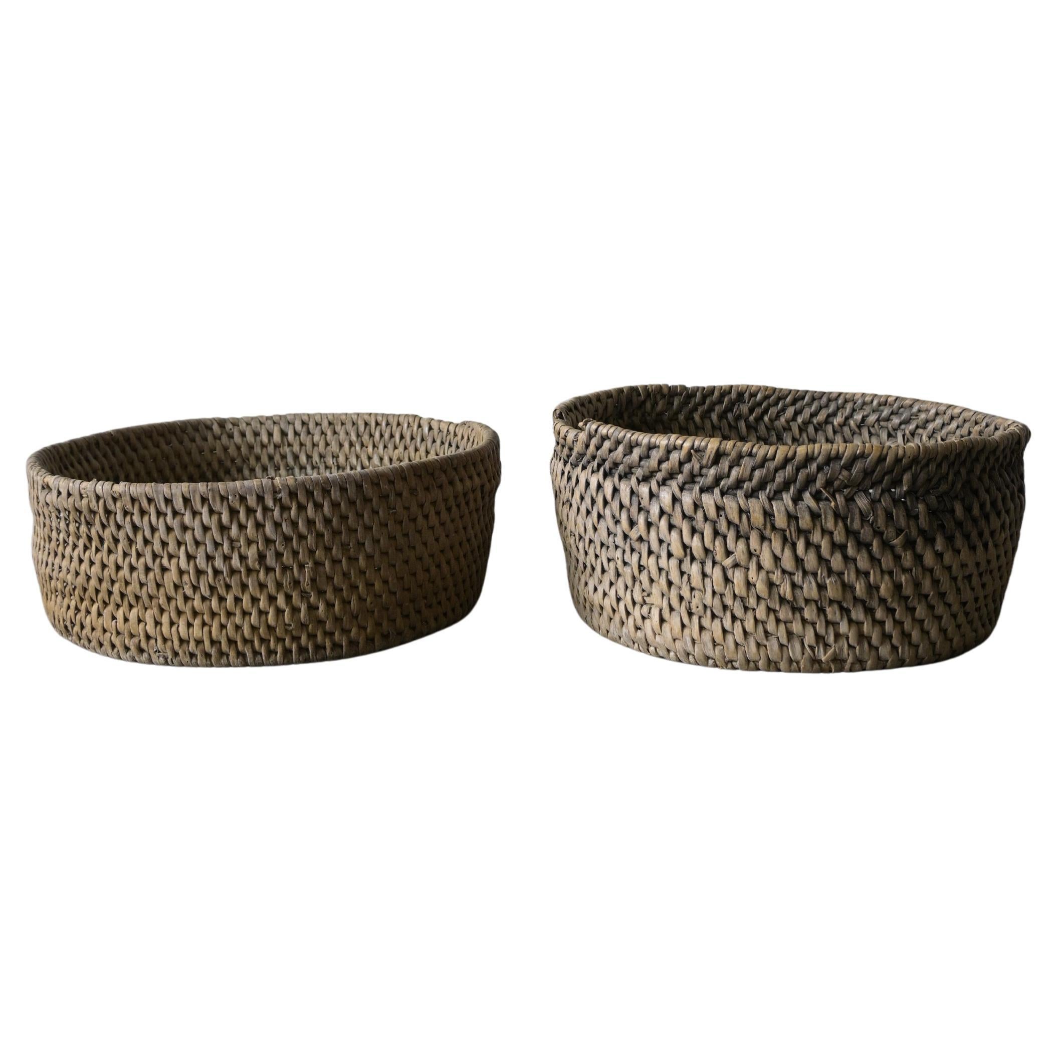 Set of two Swedish Root Basket from 19th-20th century
