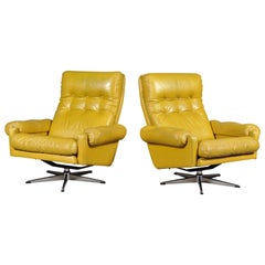 lystolet chair Set of Two Swedish Swivel Chairs from Lystolet, Sweden, 1975