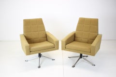 Set of Two Swivel Armchairs, Czechoslovakia 1970s
