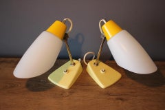 Set of Two Table Lamp/Kamenický Šenov, 1960s