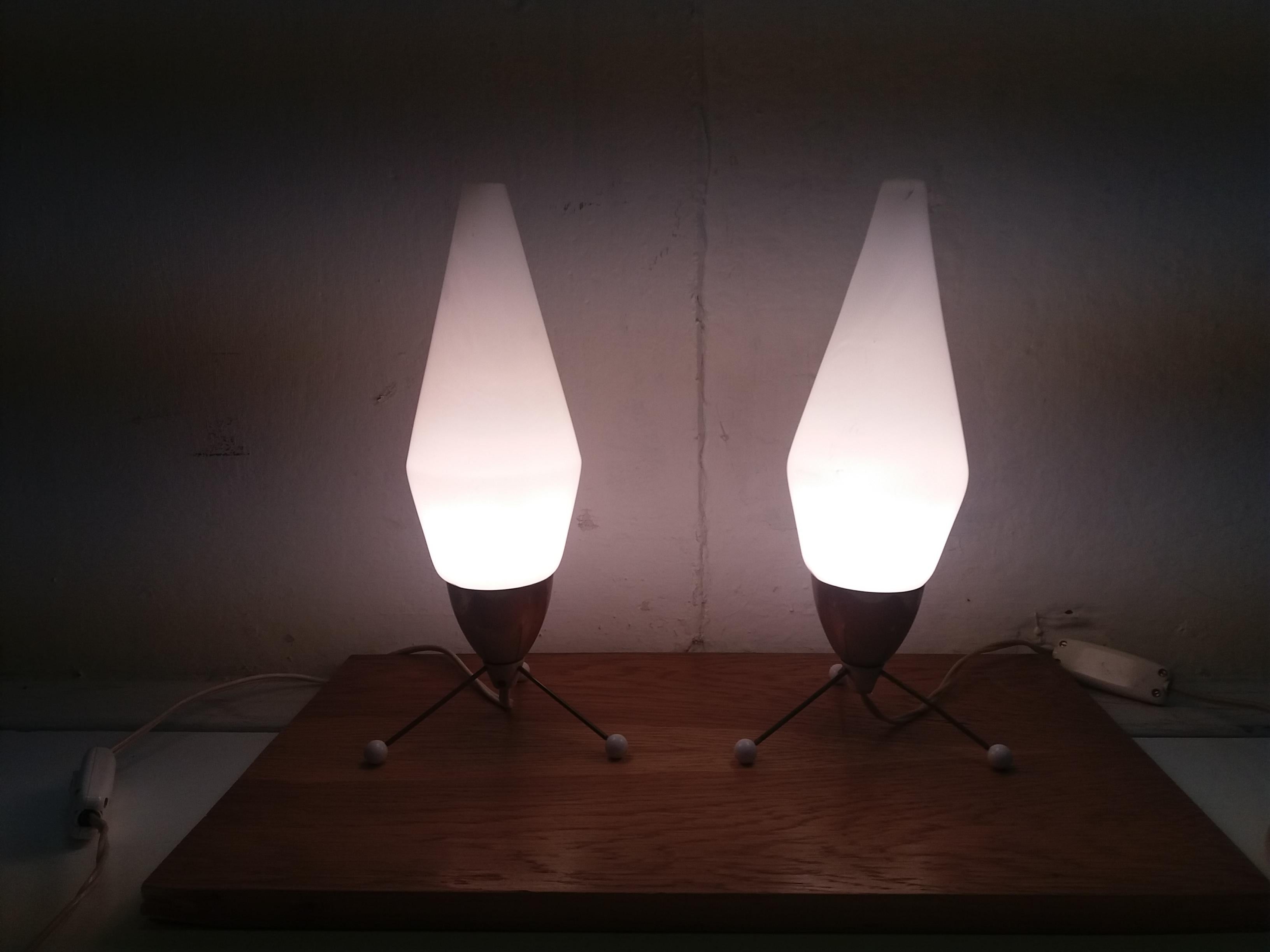 Set of Two Table Lamp, Rocket, 1960s For Sale 3