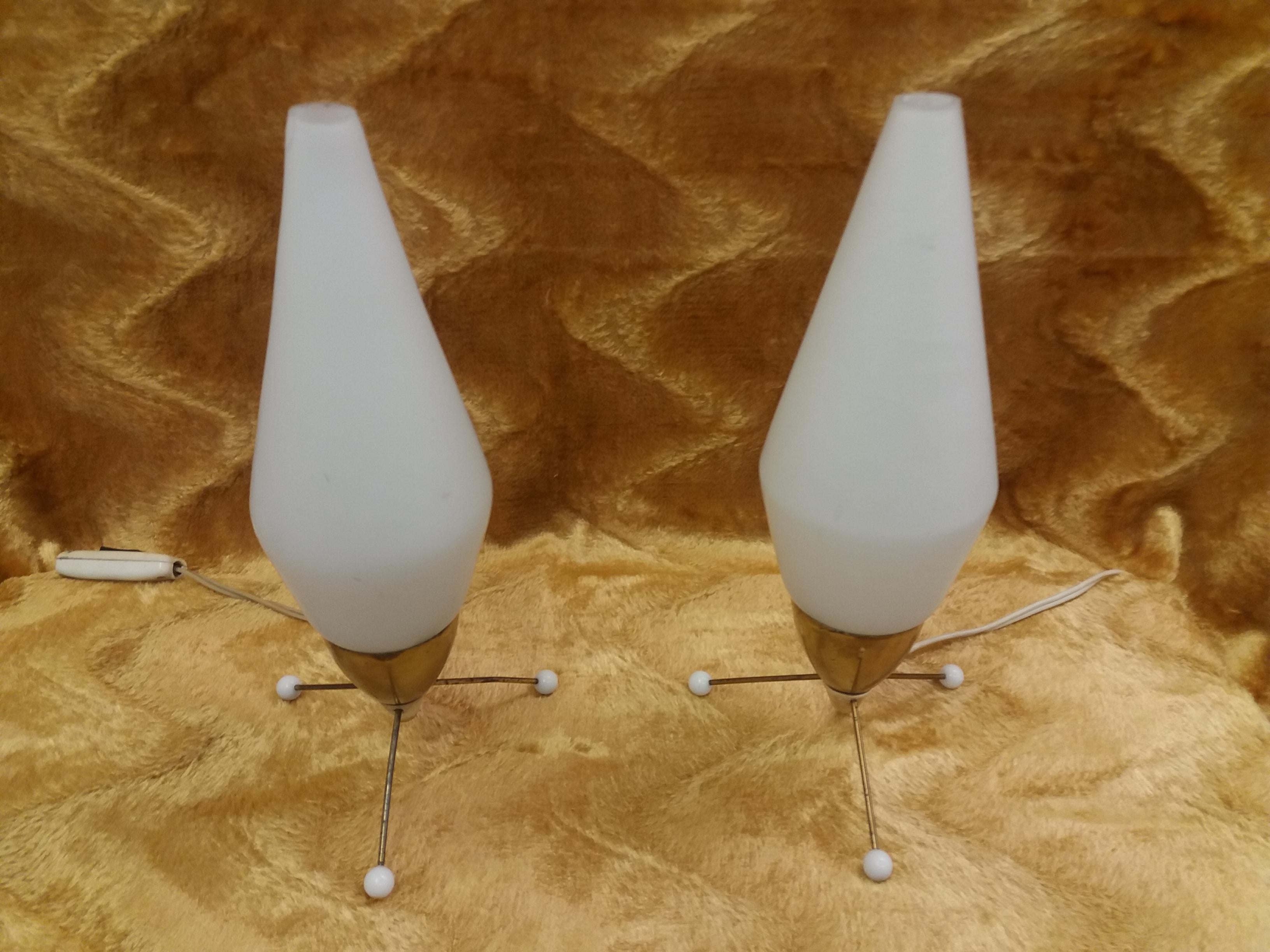 Set of Two Table Lamp, Rocket, 1960s For Sale 1