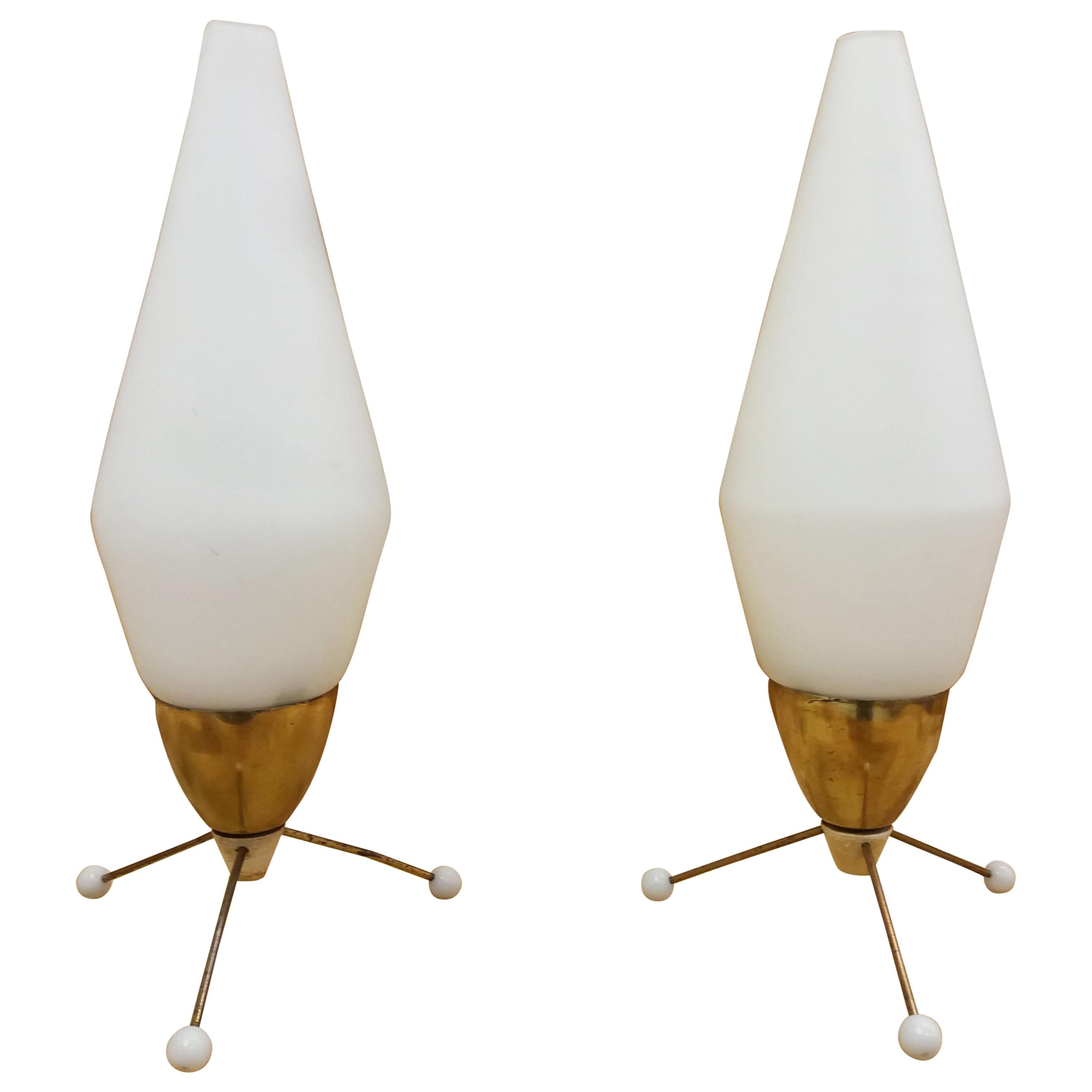 Set of Two Table Lamp, Rocket, 1960s For Sale