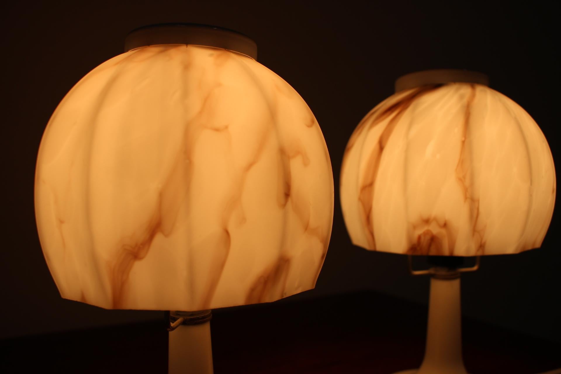 Set of Two Table Lamps, 1970s In Good Condition For Sale In Praha, CZ