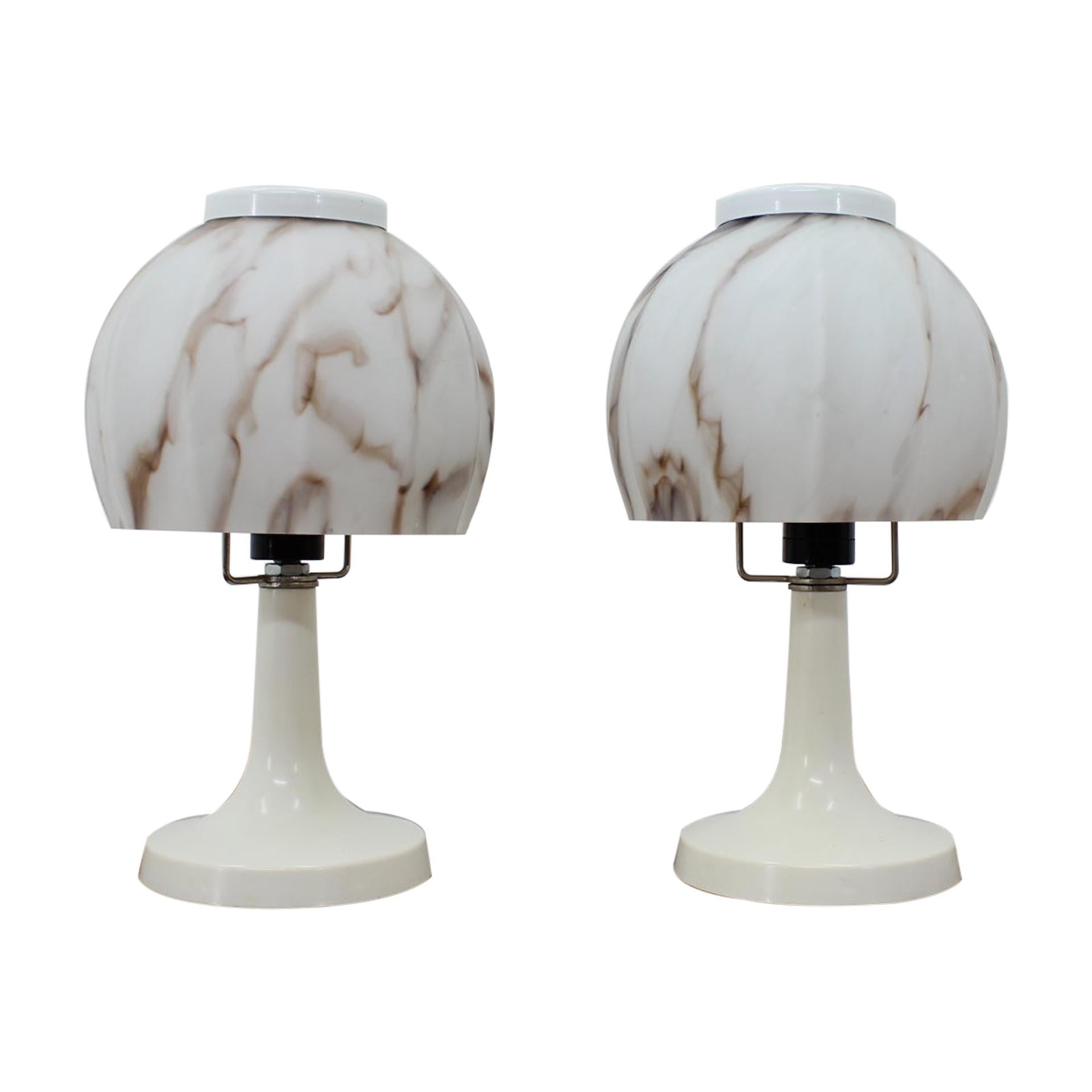 Set of Two Table Lamps, 1970s