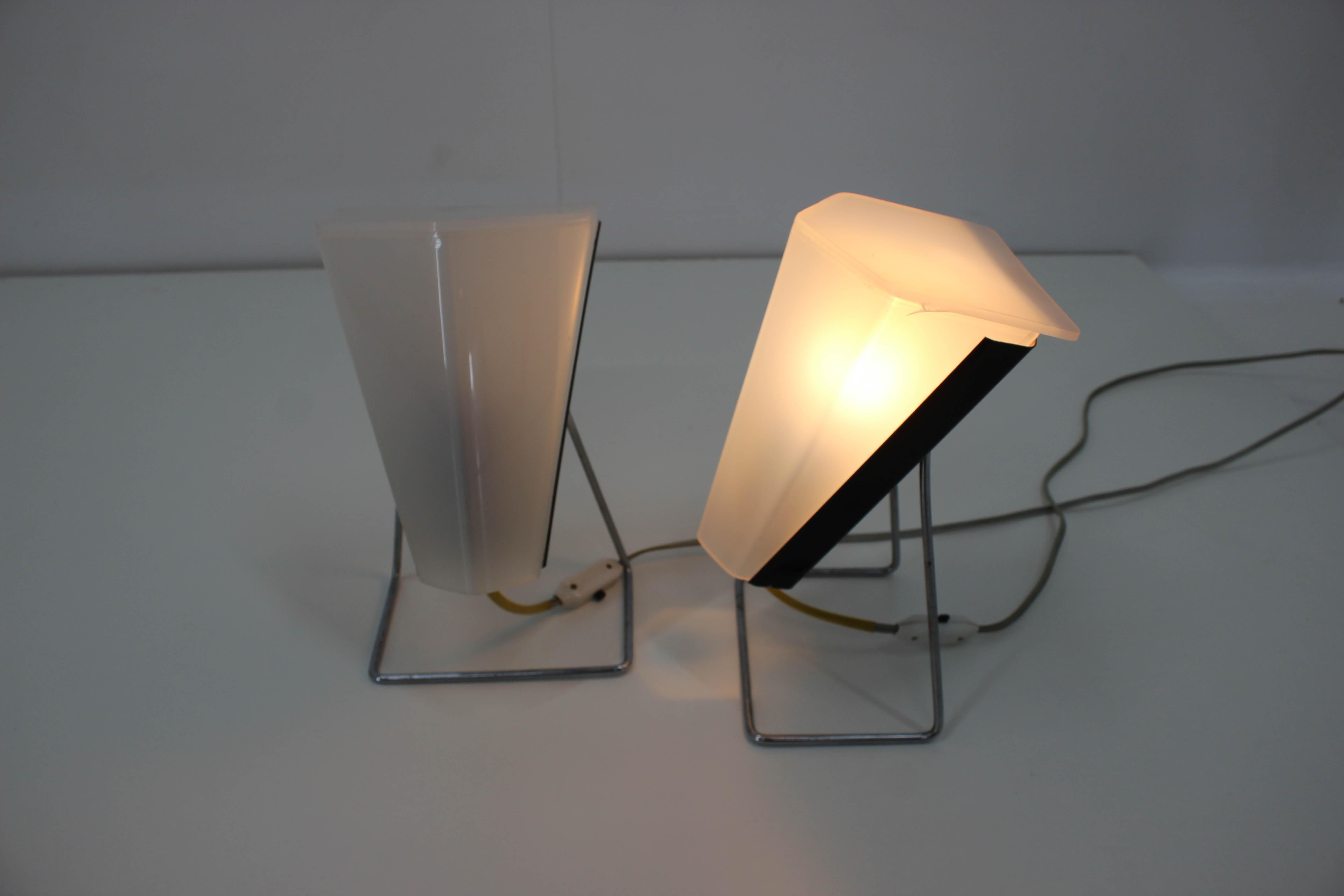 Late 20th Century Set of Two Table Lamps, 1970s For Sale