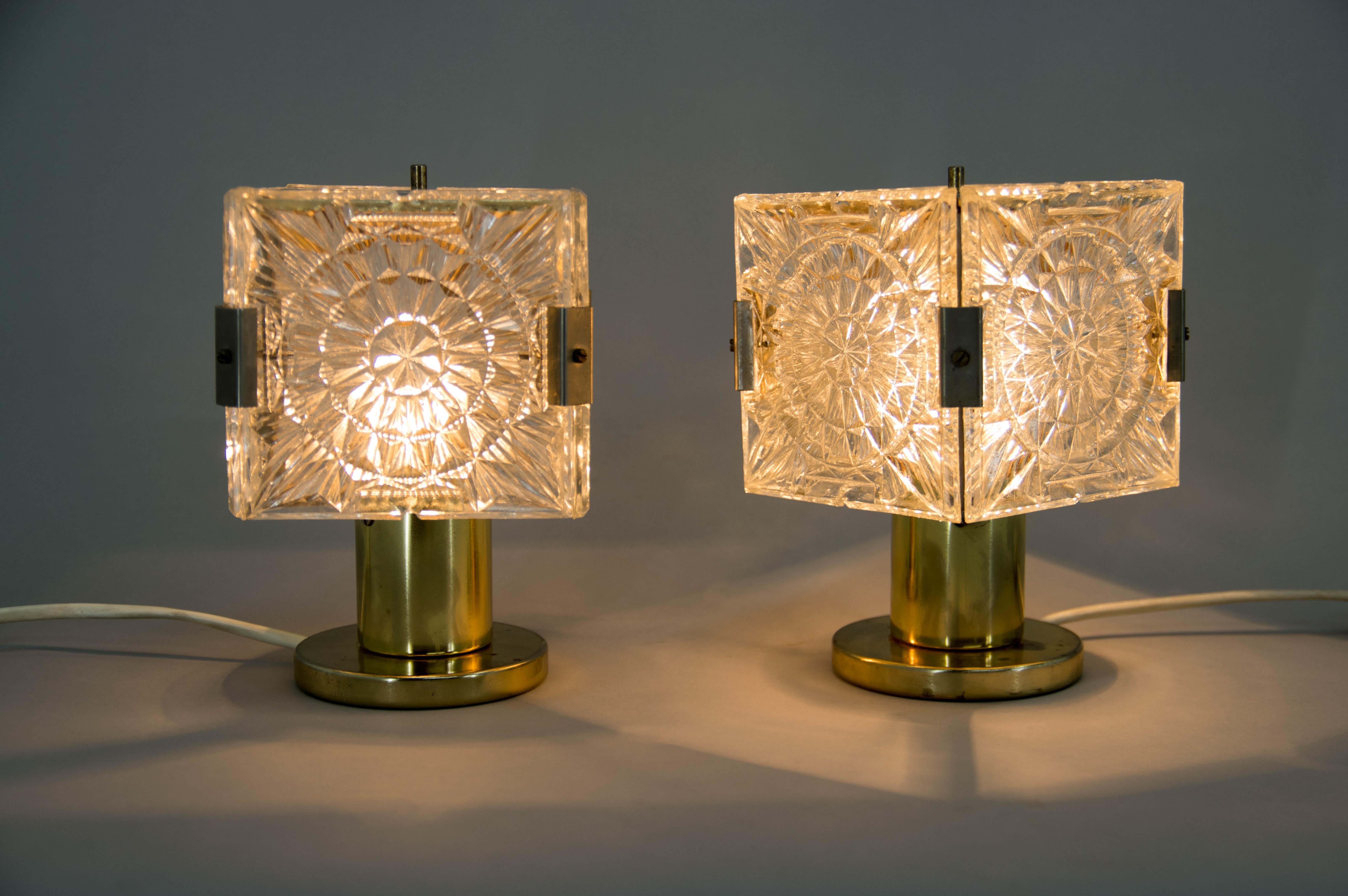 Set of Two Table Lamps by Kamenicky Senov, 1970s 1
