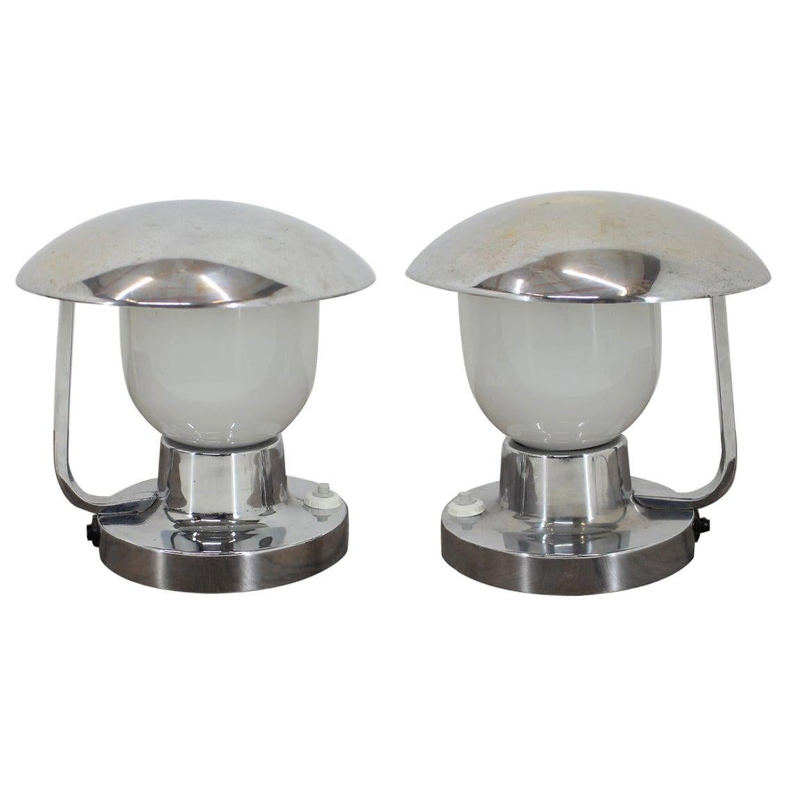 Set aus zwei Tischlampen von Napako, 1950er-Jahre