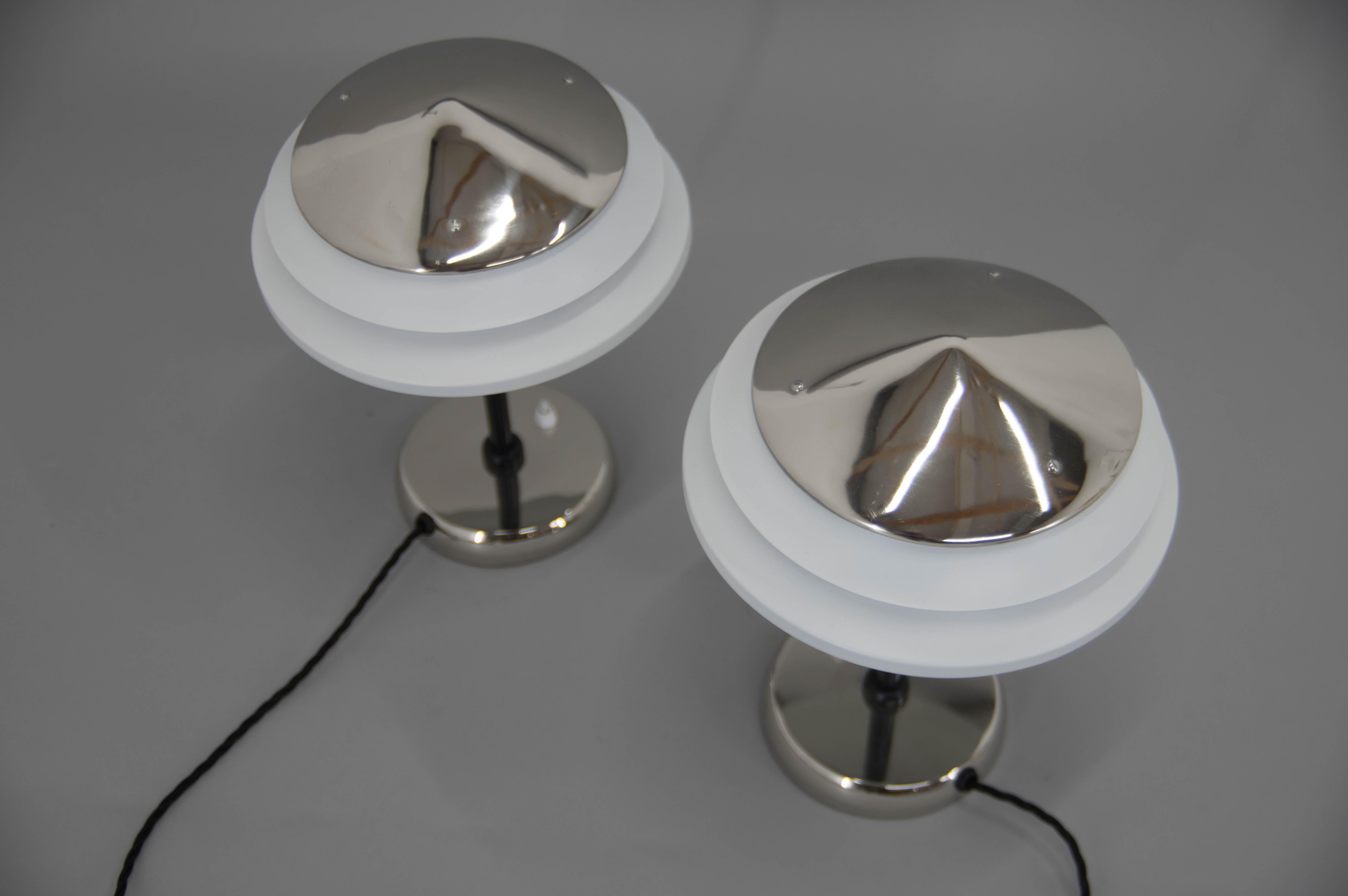 Set of Two Table Lamps by Zukov, 1950s, Restored For Sale 2