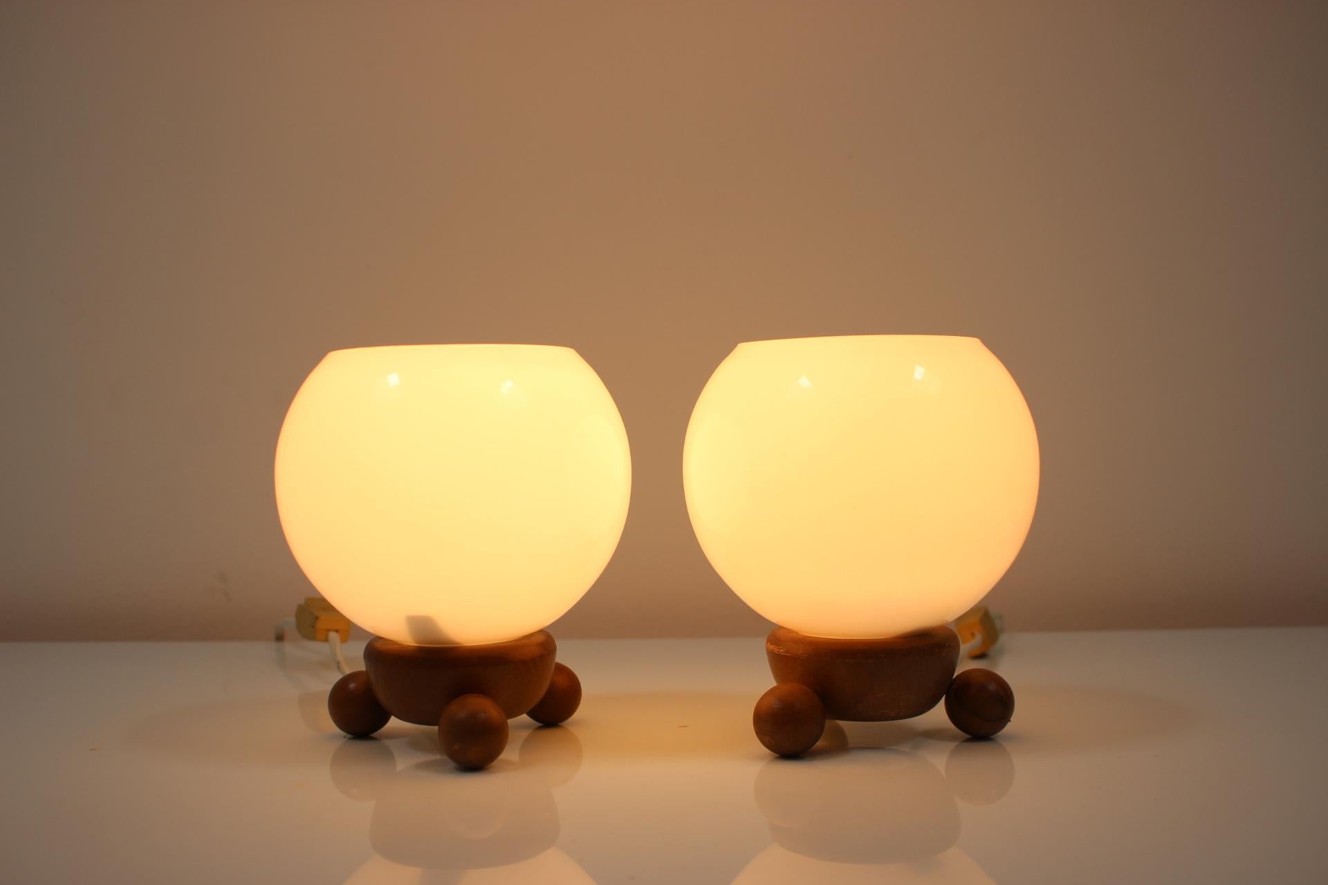 Late 20th Century Set of Two Table Lamps/ Inlux Type 81, 1970's