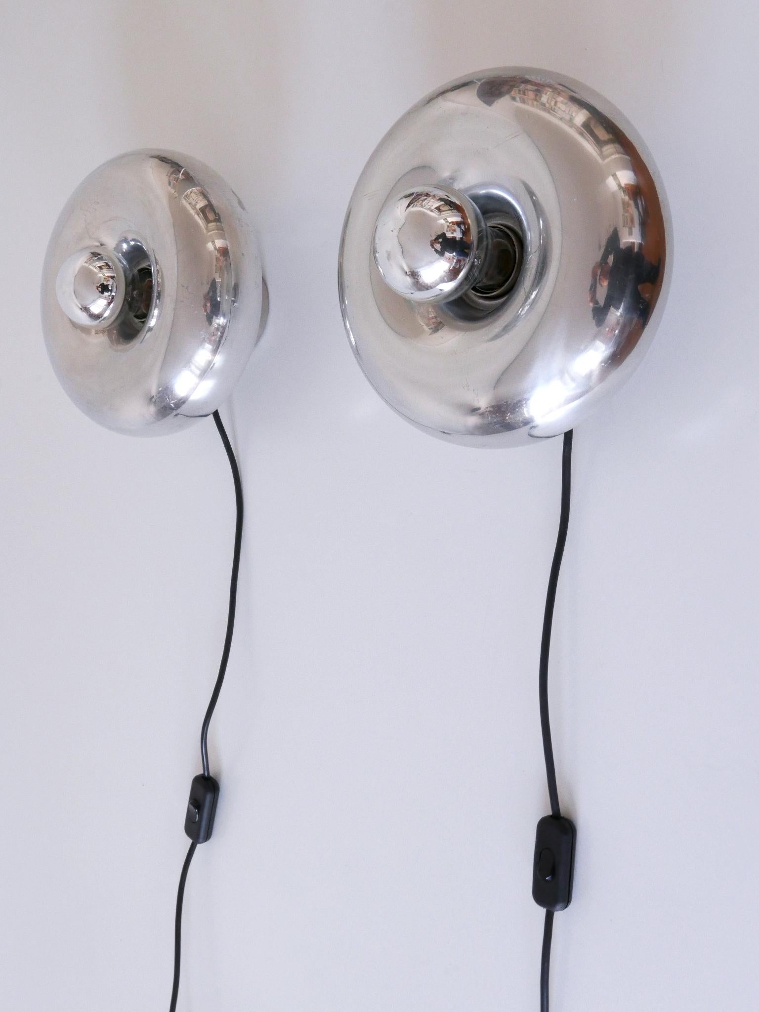 Set of Two Table Lamps or Sconces Pox by Ingo Maurer for Design M Germany, 1960s For Sale 4