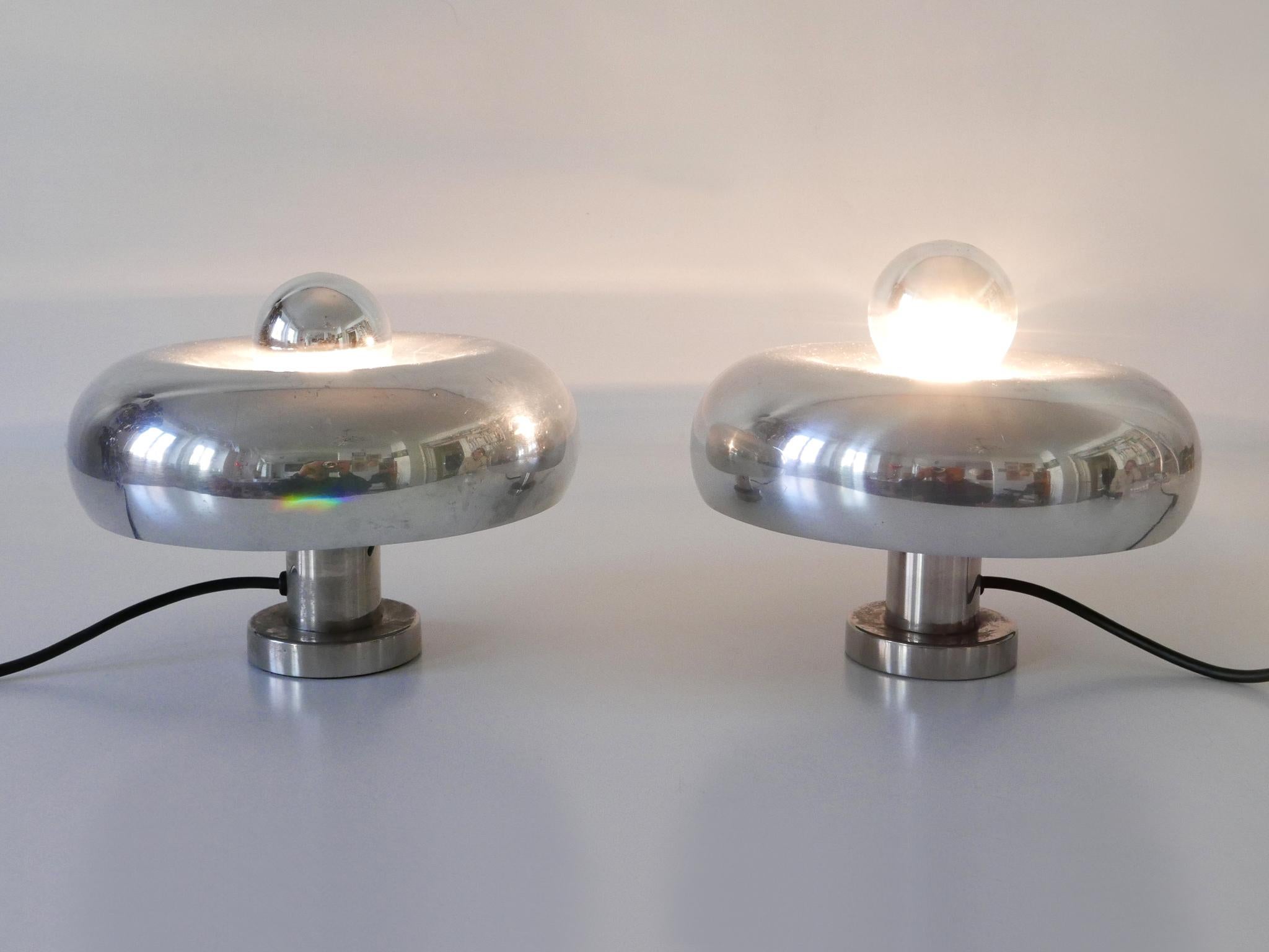 Set of Two Table Lamps or Sconces Pox by Ingo Maurer for Design M Germany, 1960s For Sale 1