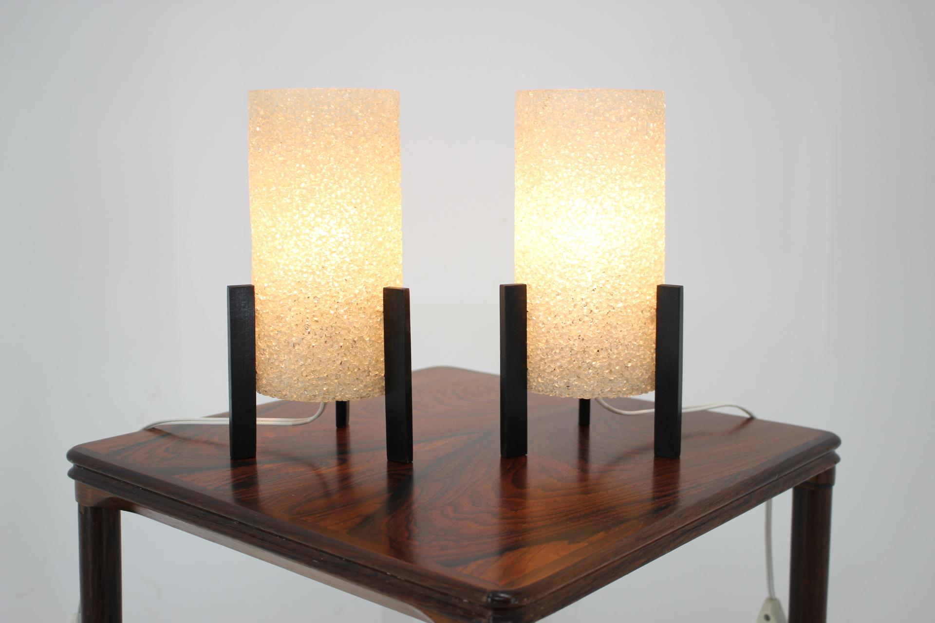 Czech Set of Two Table Lamps 