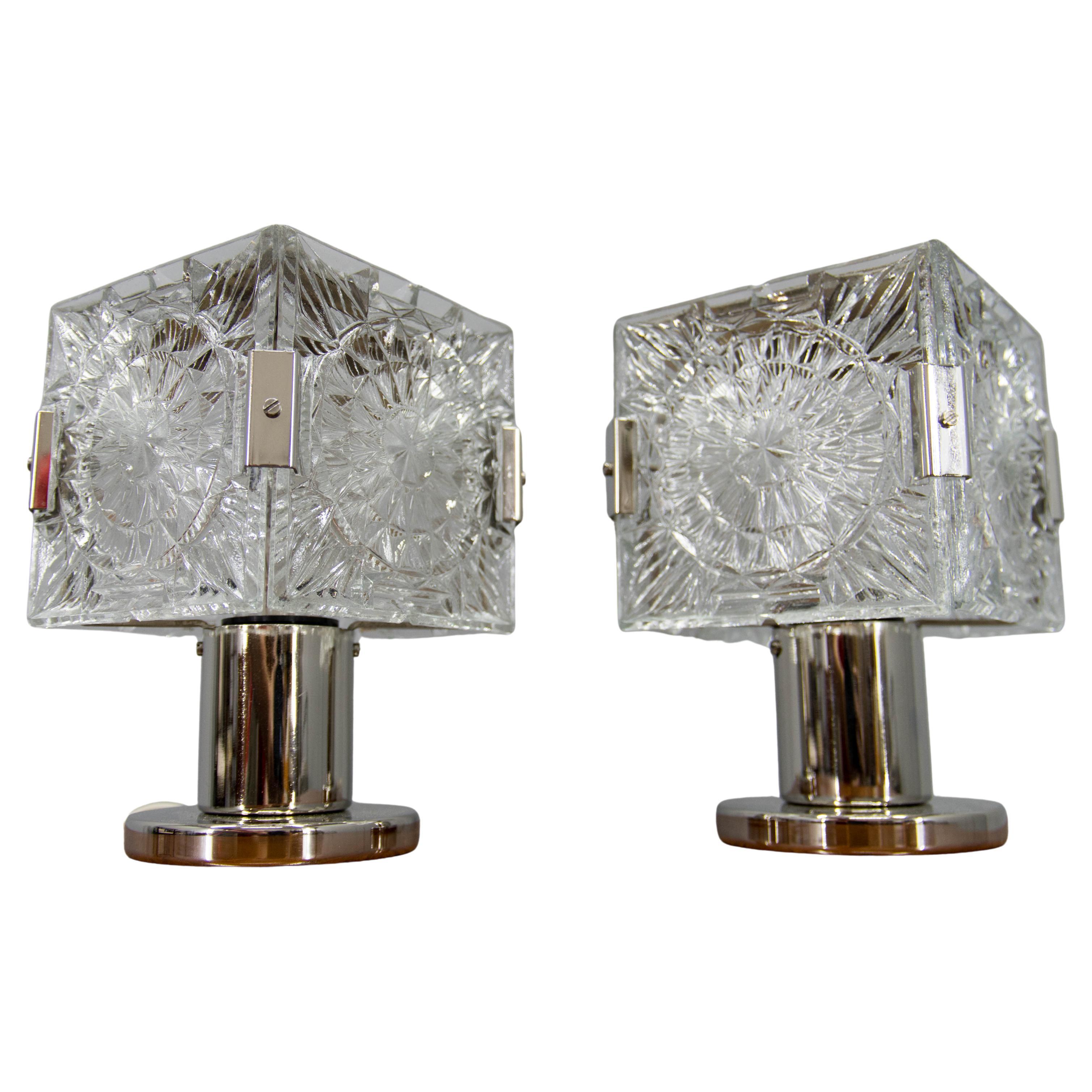 Set of Two Table or Bedside Lamps by Kamenicky Senov, 1970s