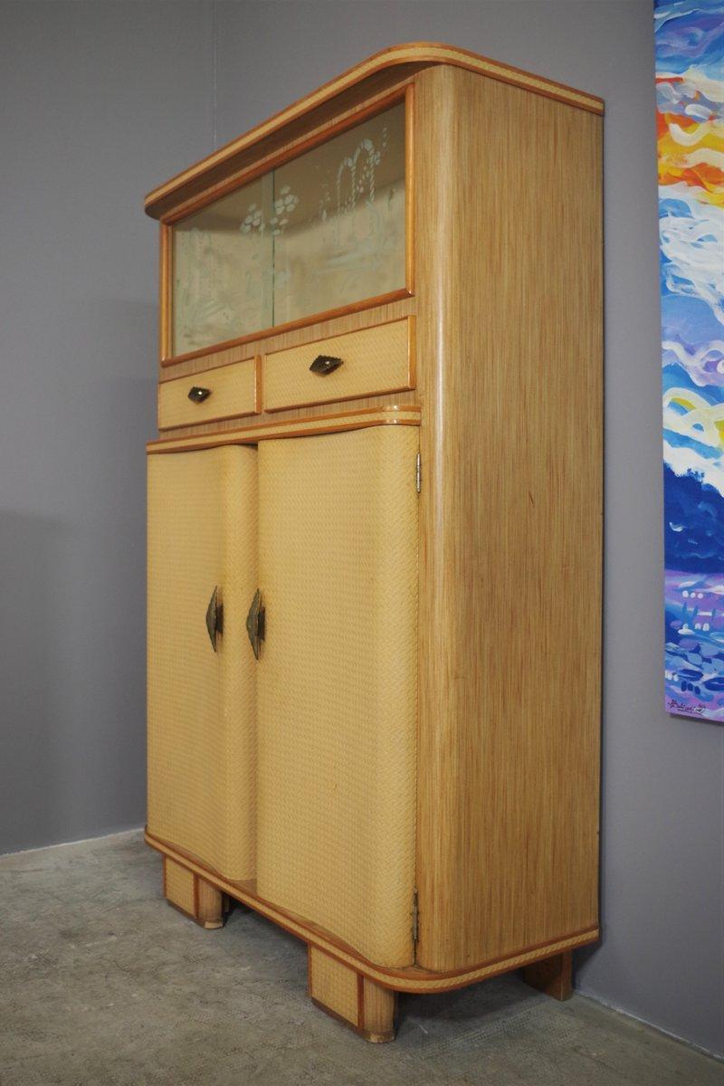 Set of Two Tall Beech Sideboards, 1950s – Mid-Century Elegance in vendita 9