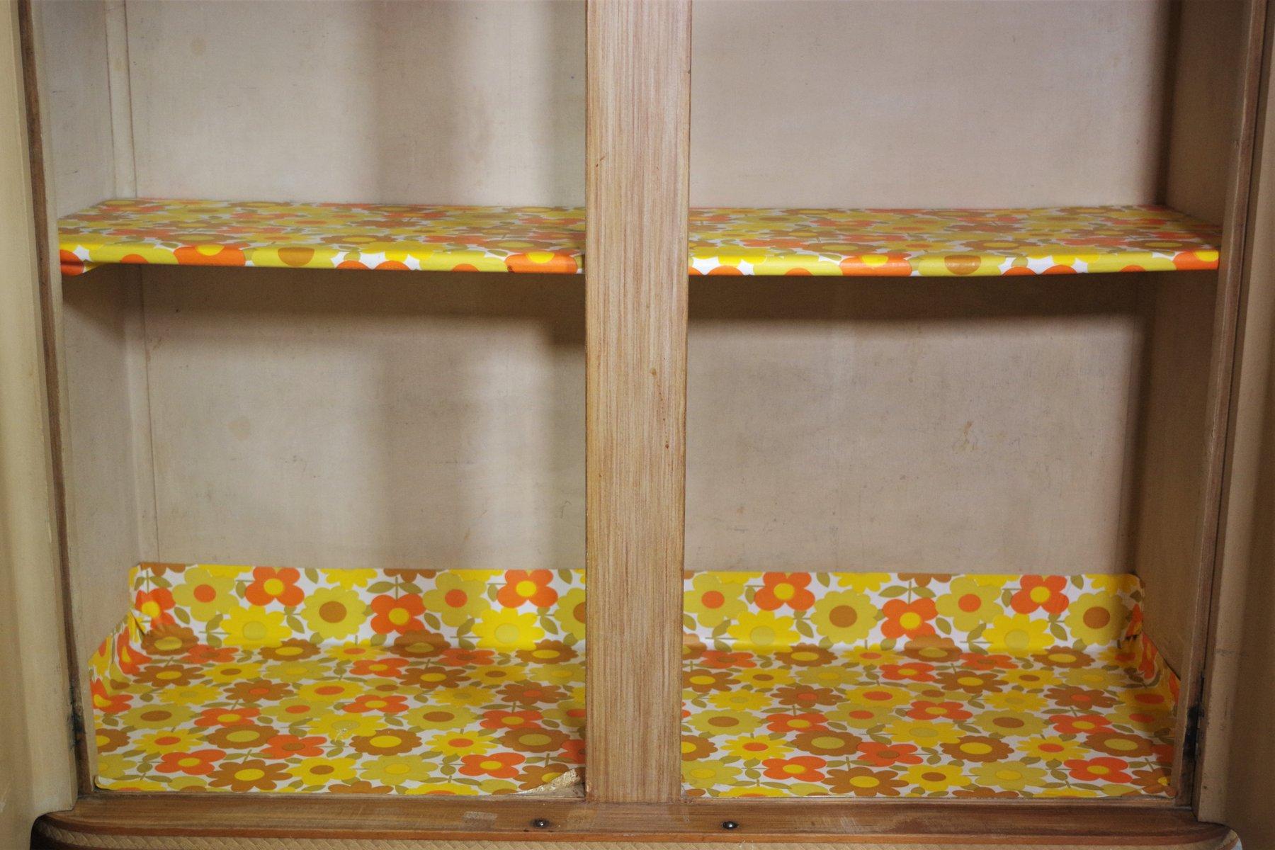Set of Two Tall Beech Sideboards, 1950s – Mid-Century Elegance in vendita 12
