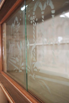 Set of Two Tall Beech Sideboards, 1950s - Mid-Century Elegance