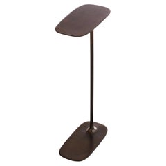 UNISM - Set of two Tall Side Tables of Aged Brass